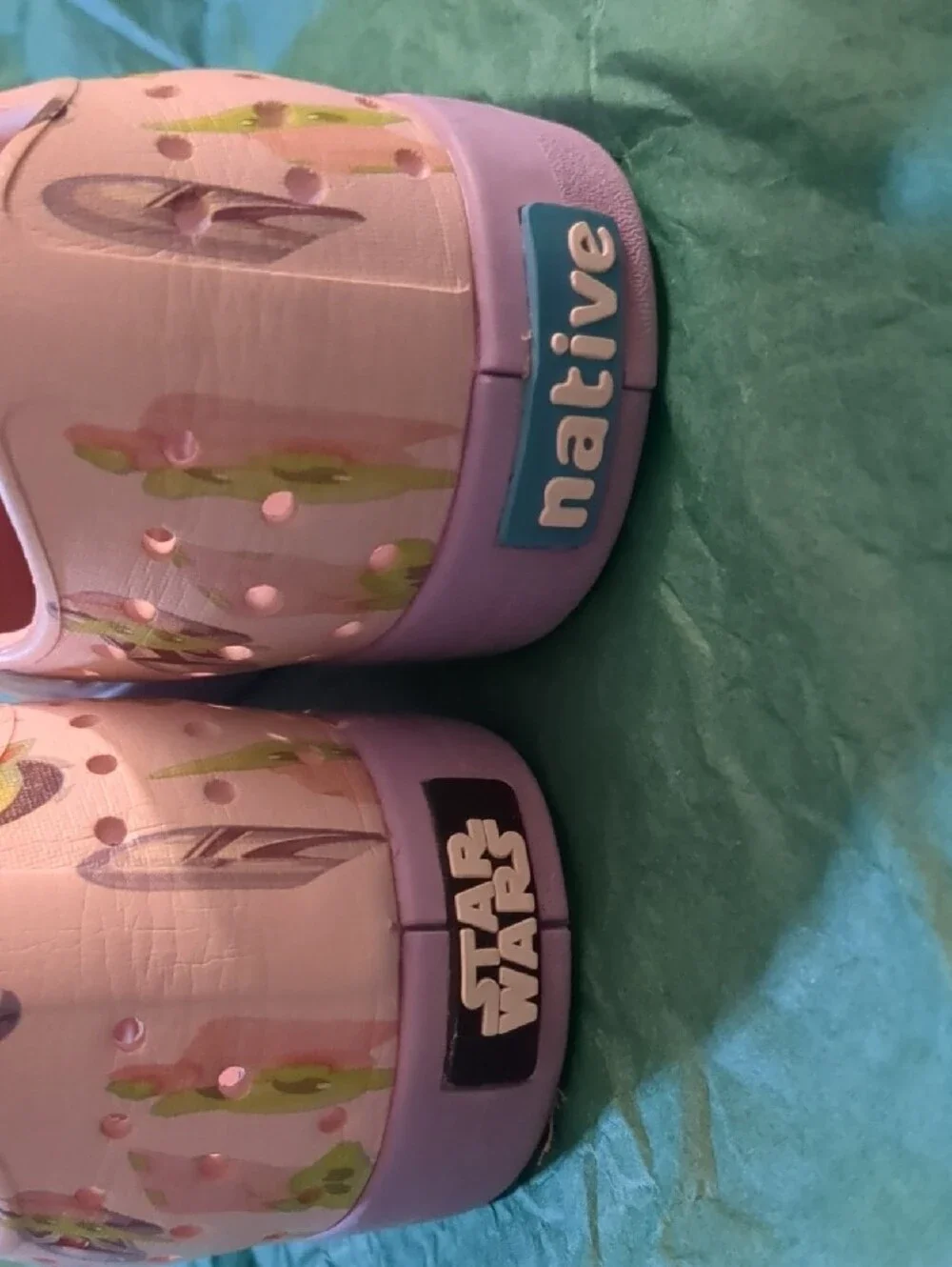 Native Kids Slip-On Water Shoes in Star Wars Character Print